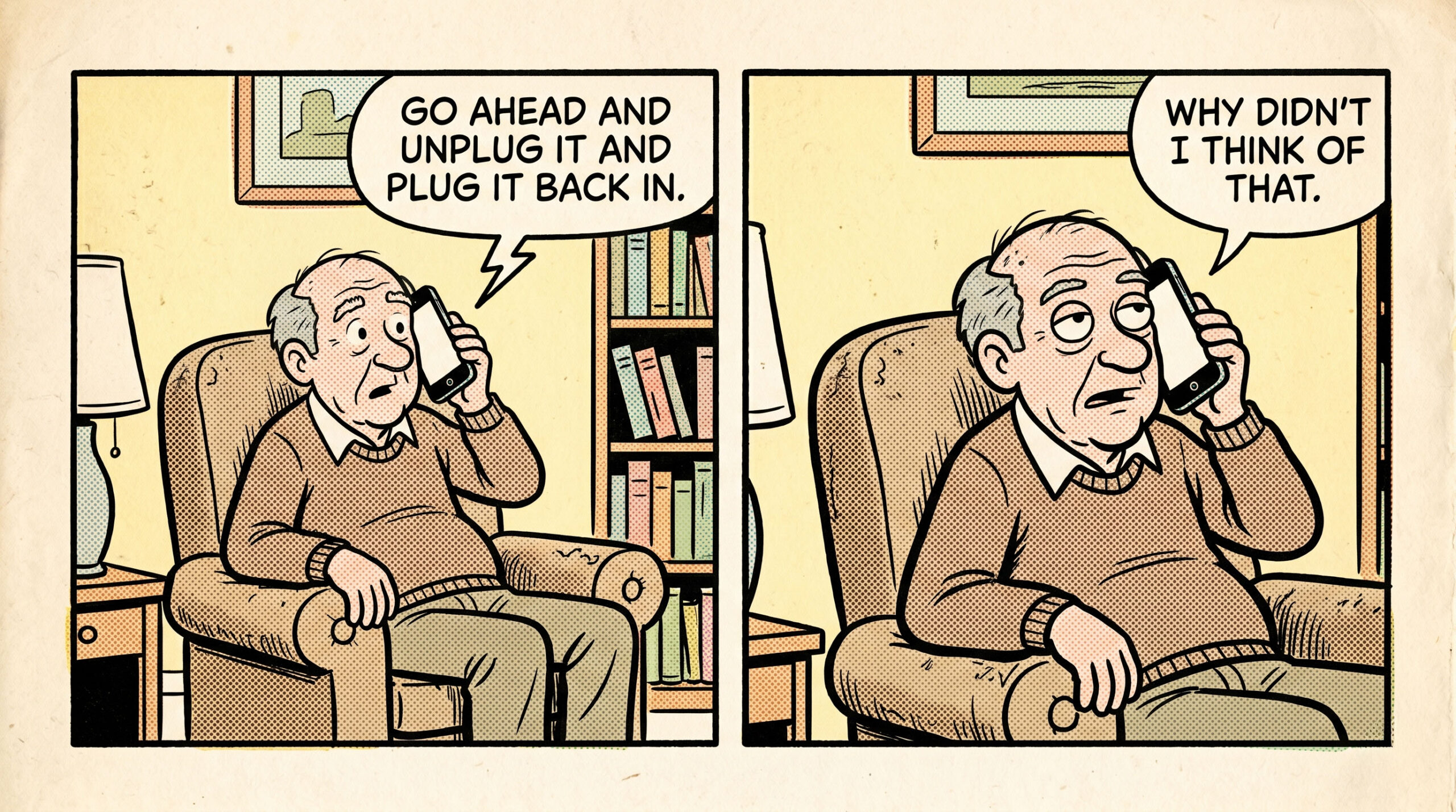 You are currently viewing The Old Man in the Attic Calls Tech Support